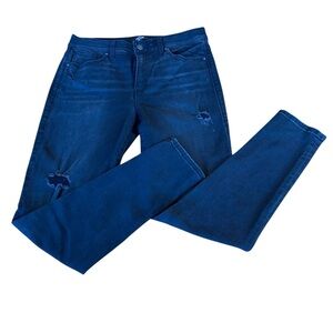 Lularoe Women's Size 30 Washed Black Distressed Skinny Fit Denim Jeans